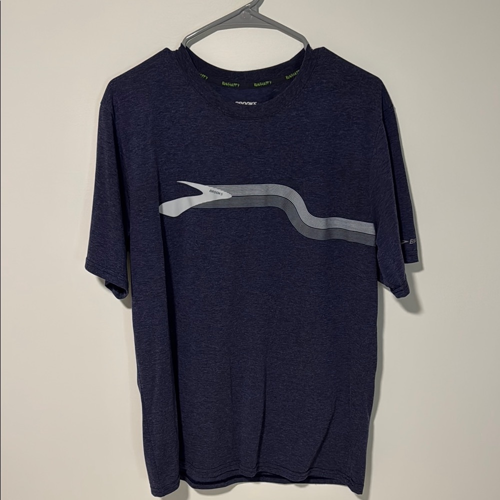Brooks Navy Blue Men's Shirt